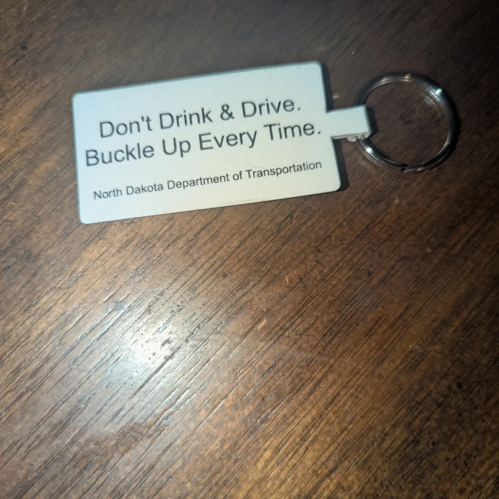 Vintage Safety PSA Keychains Railroad RR + “Do Buckle Don’t Booze”